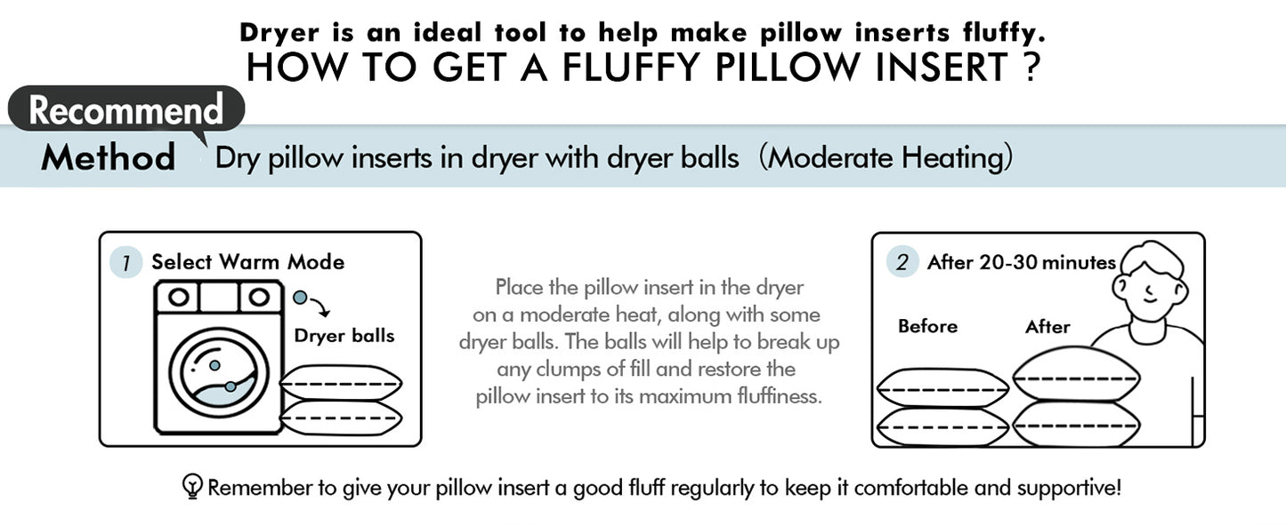 MIULEE 26x26 Euro Pillow Inserts,Set of 2 Down Feather Throw Pillows for Couch Sofa Bed, Decorative Fluffy Throw Pillow Inserts Cotton Fabric,White